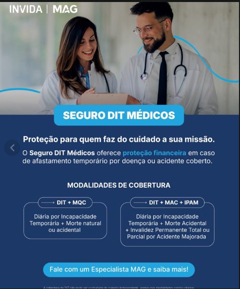 Seguro DIT Médicos - modalidades de cobertura